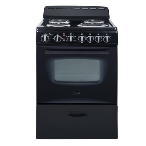 Avanti 24" Electric Range, black